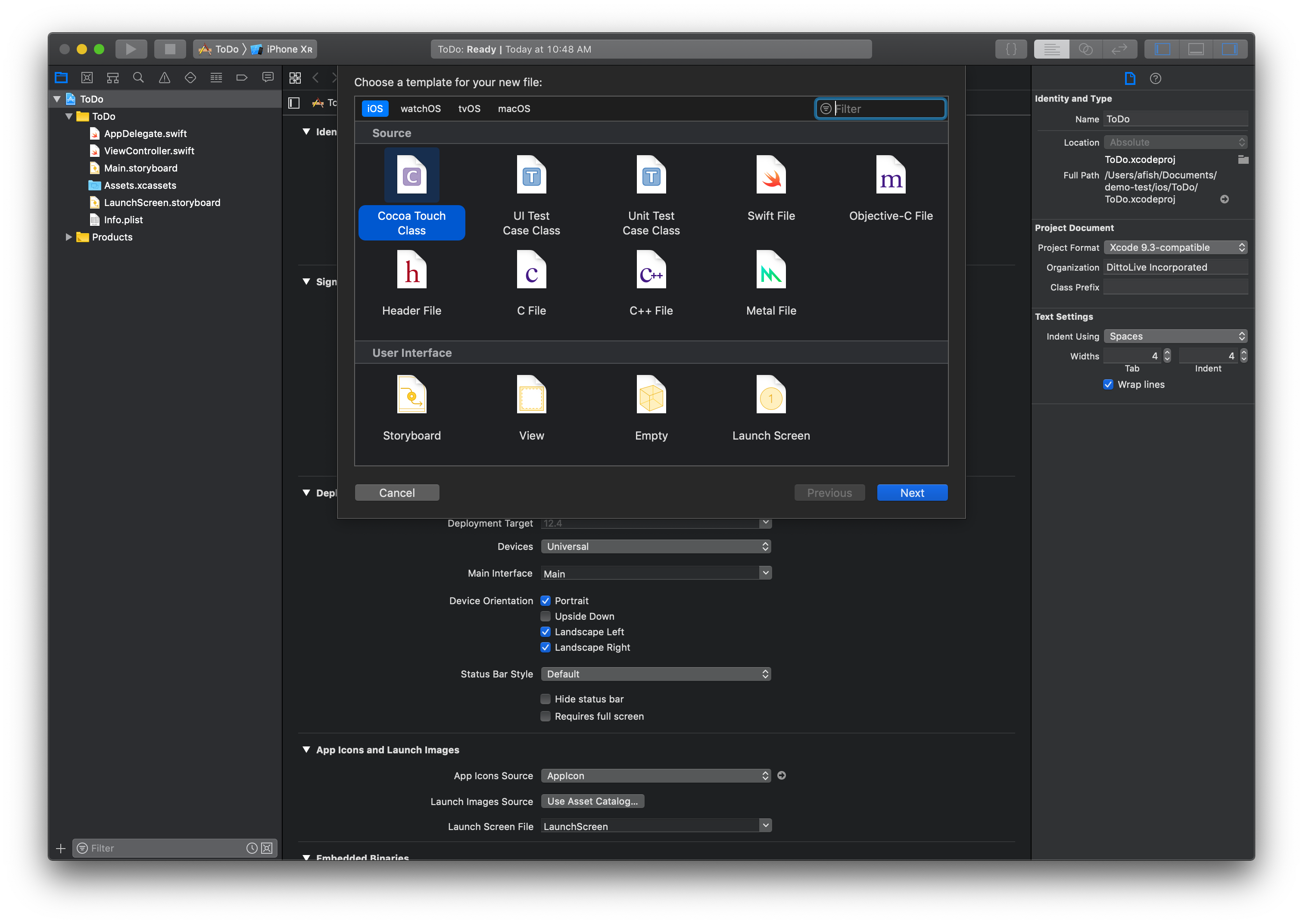 Create UI Interface for XCode